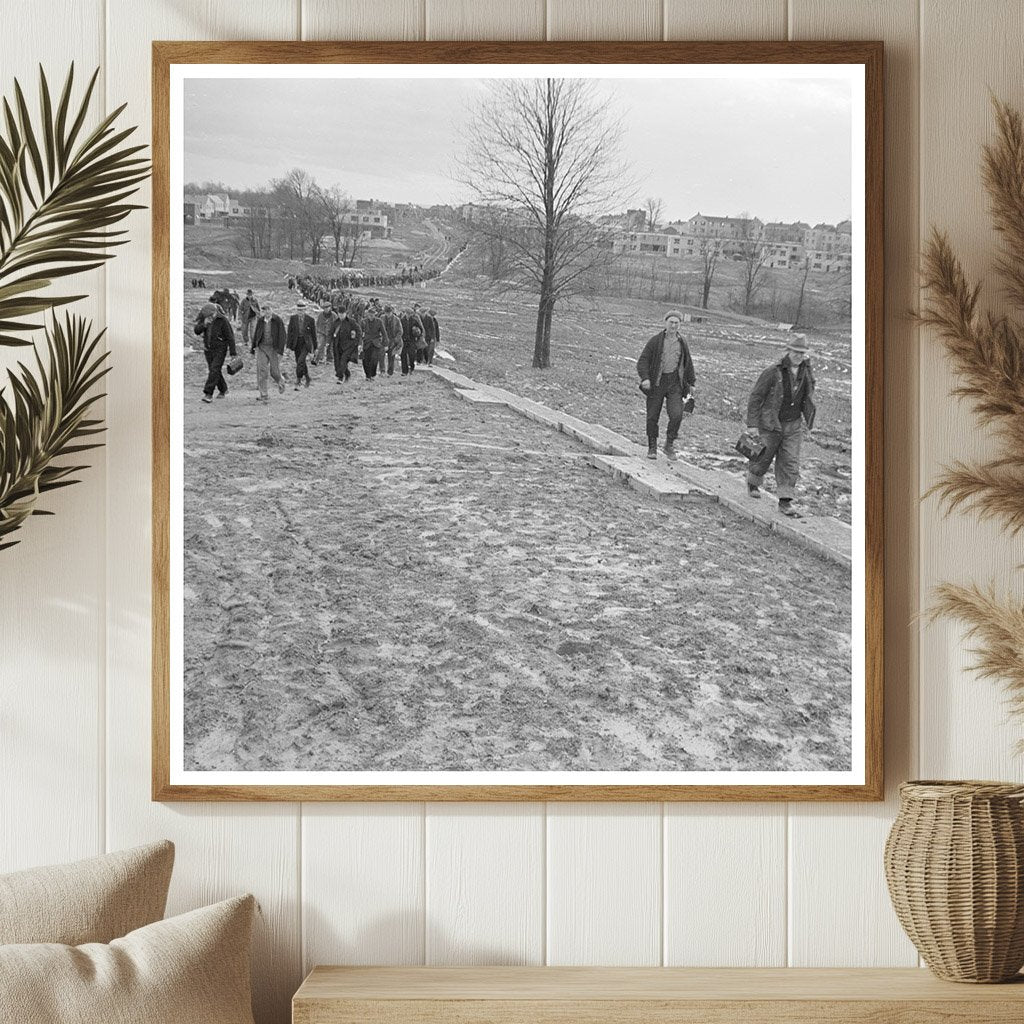 Workmen Returning Home in Greenhills Ohio 1937 - Available at KNOWOL