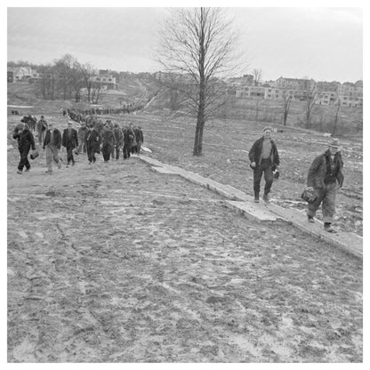 Workmen Returning Home in Greenhills Ohio 1937 - Available at KNOWOL