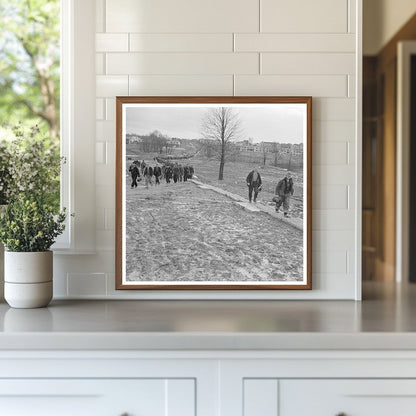 Workmen Returning Home in Greenhills Ohio 1937 - Available at KNOWOL