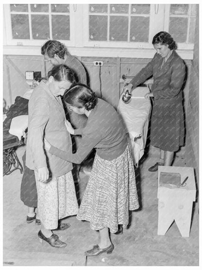 WPA Sewing Assistance at Shafter Camp 1938 - Available at KNOWOL