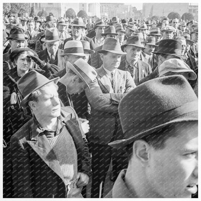 WPA Workers Protest Cuts in San Francisco 1939 - Available at KNOWOL