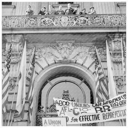 WPA Workers Protest Relief Cuts San Francisco February 1939 - Available at KNOWOL