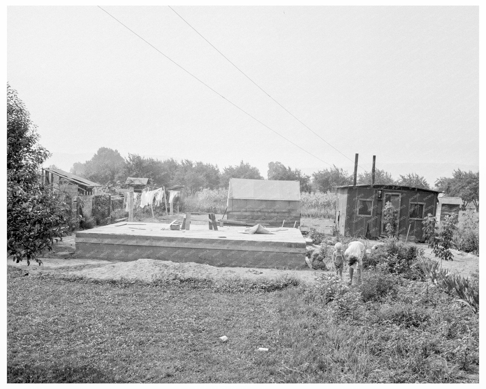 Yakima County dwelling relocation August 1939 photo - Available at KNOWOL