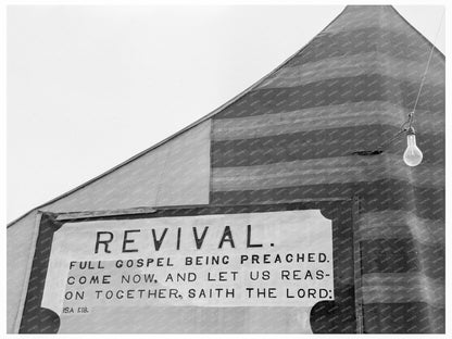 Yakima Revival Meetings Scene August 1939 Vintage Photo - Available at KNOWOL