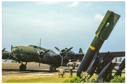 YB - 17 Bomber at Langley Air Force Base May 1942 - Available at KNOWOL