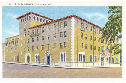 Y.M.C.A. Building Little Rock Arkansas Vintage Postcard 1930 - 1945 - Available at KNOWOL