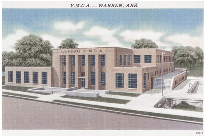 Y.M.C.A. Building Warren Arkansas 1940 Vintage Photo - Available at KNOWOL