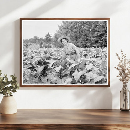 Young Girl Tending Tobacco Patch Granville County 1939 - Available at KNOWOL