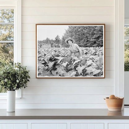 Young Girl Tending Tobacco Patch Granville County 1939 - Available at KNOWOL