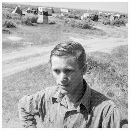 Young Man Among Migrant Workers Kern County 1938 - Available at KNOWOL