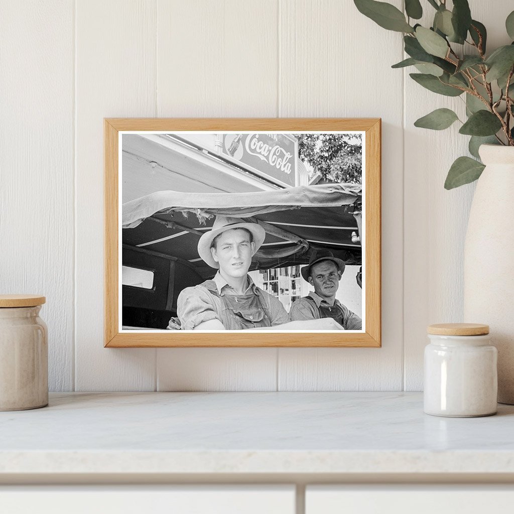 Young Man in Ford at Tucks Filling Station 1939 - Available at KNOWOL