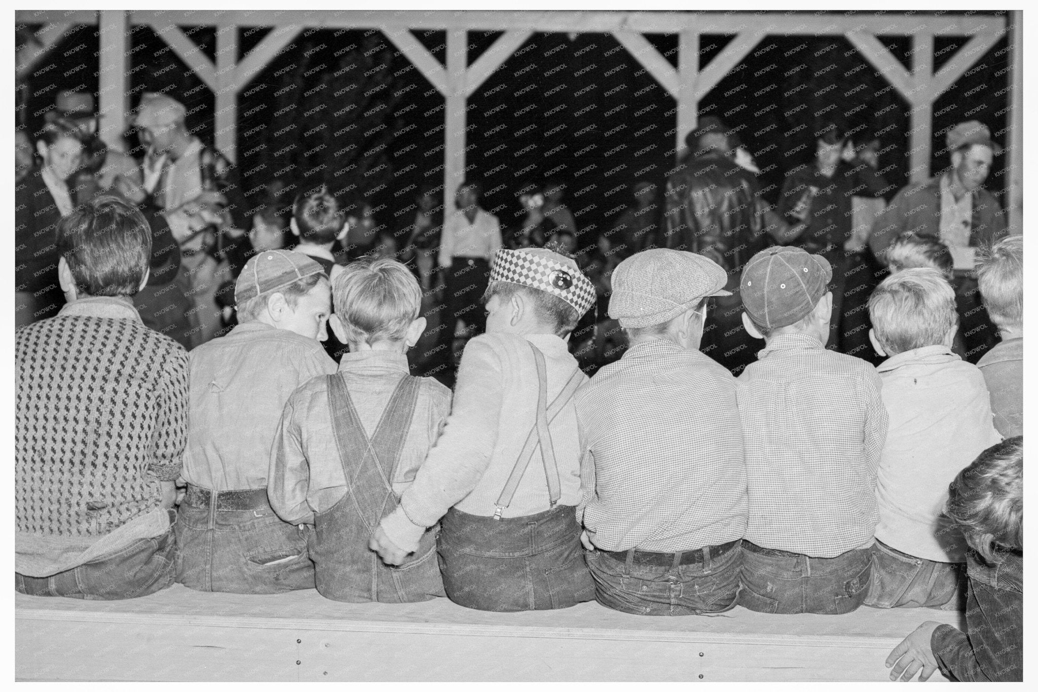 Young Migrants at Halloween Party Camp Shafter 1938 - Available at KNOWOL