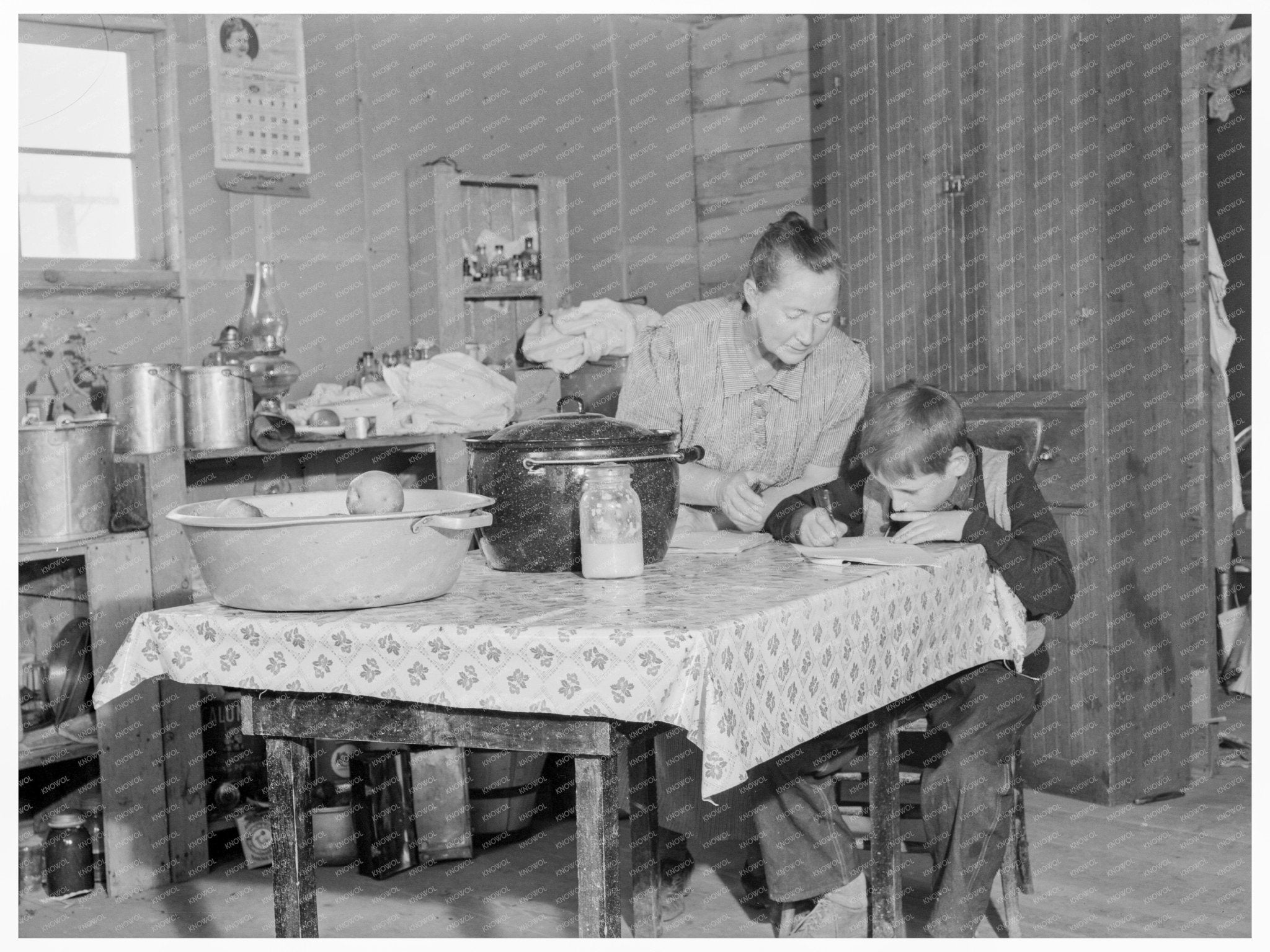 Young Wardlow Boy Copies Recipe in Oregon 1939 - Available at KNOWOL