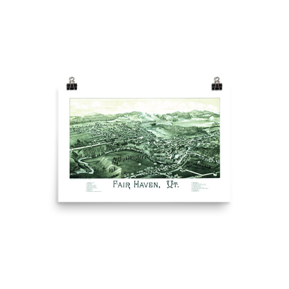 Fair Haven, VT 1886 Map
