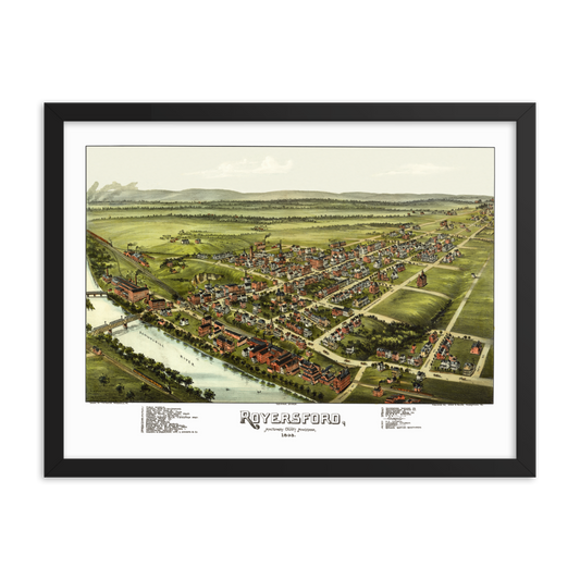 Royersford, PA 1893 Framed