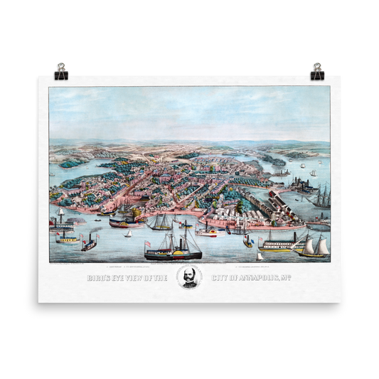 Annapolis, MD 1864 Historic Map