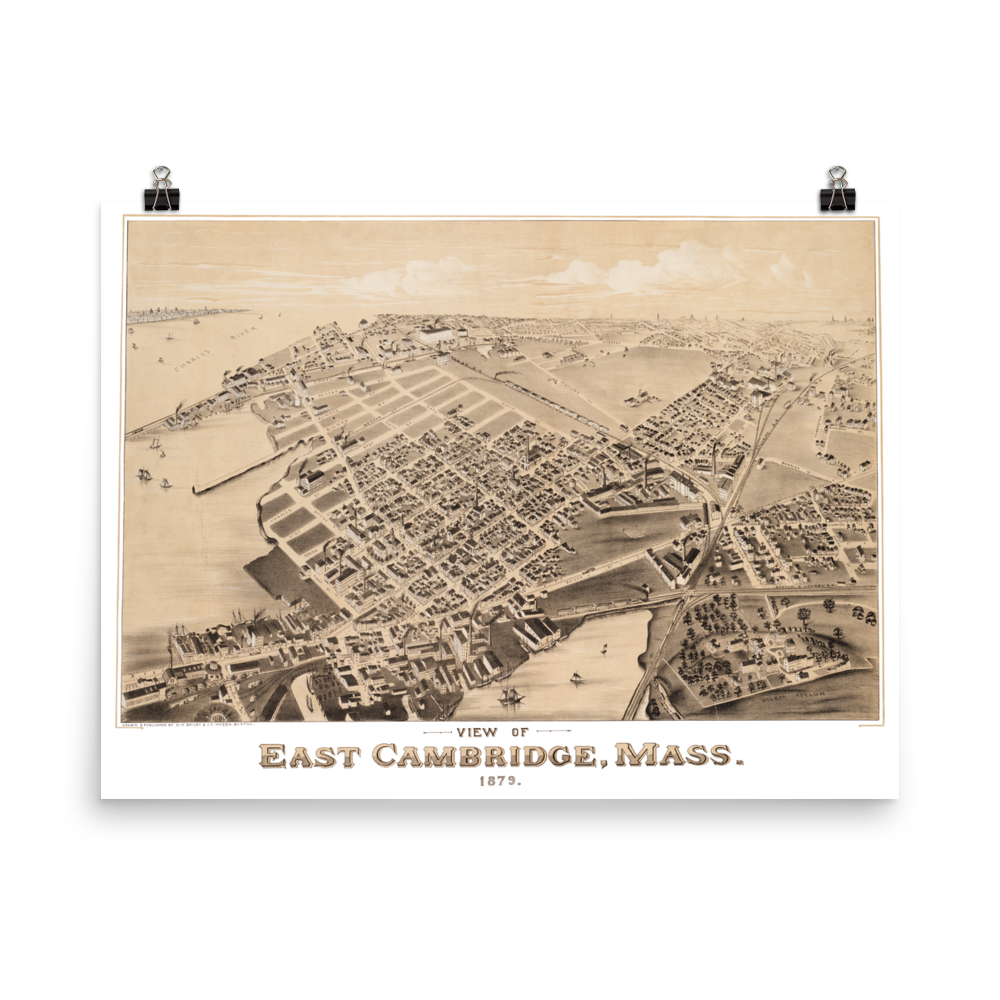 East Cambridge MA 1879 18x24