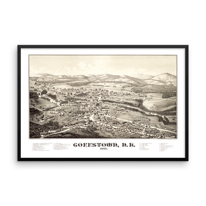 Goffstown, NH 1887 Framed