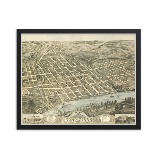 Knoxville, TN 1871 Framed