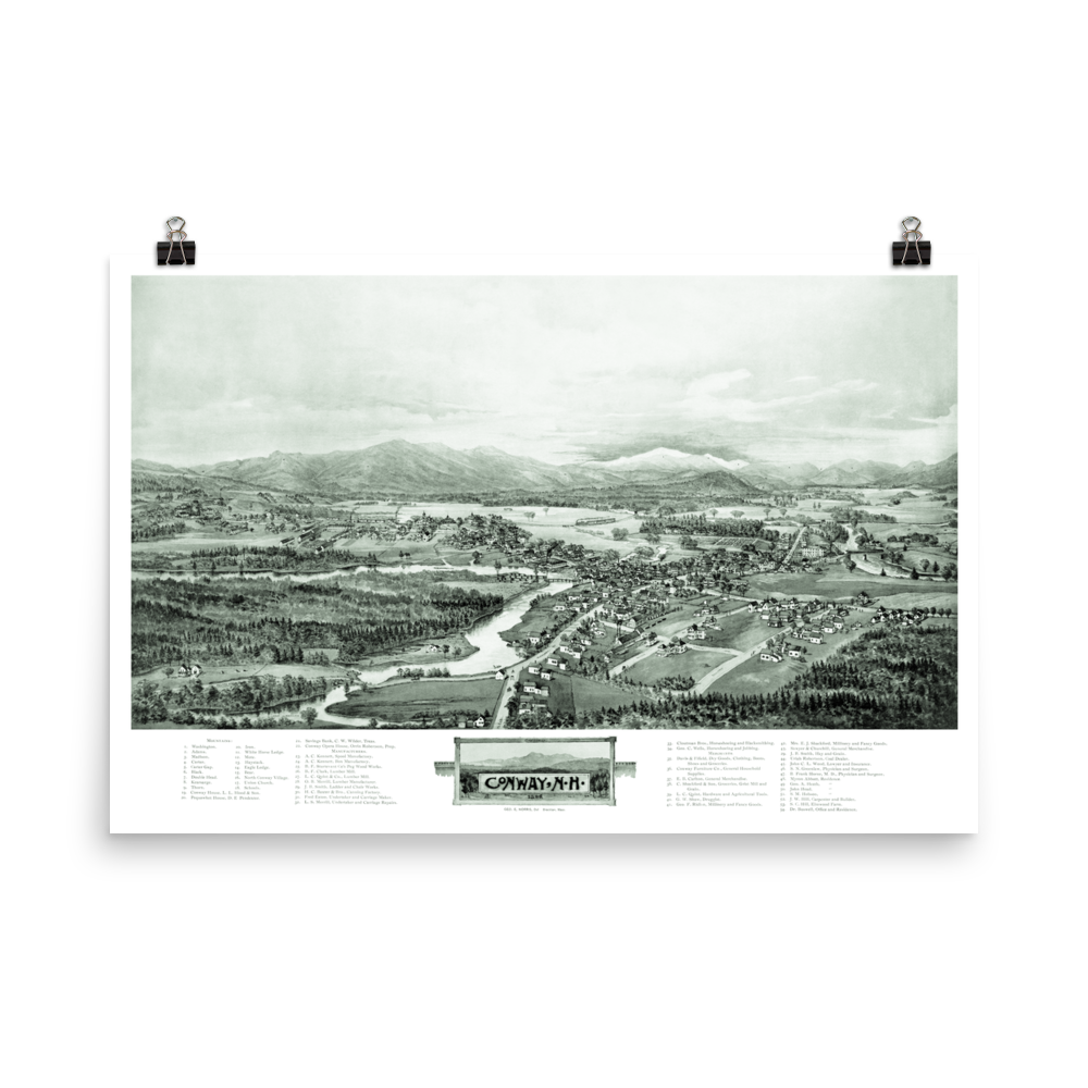 Conway, NH 1896 Map