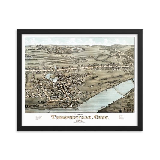 Thompsonville, CT 1878 Framed