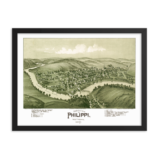 Philippi, WV 1897 Framed